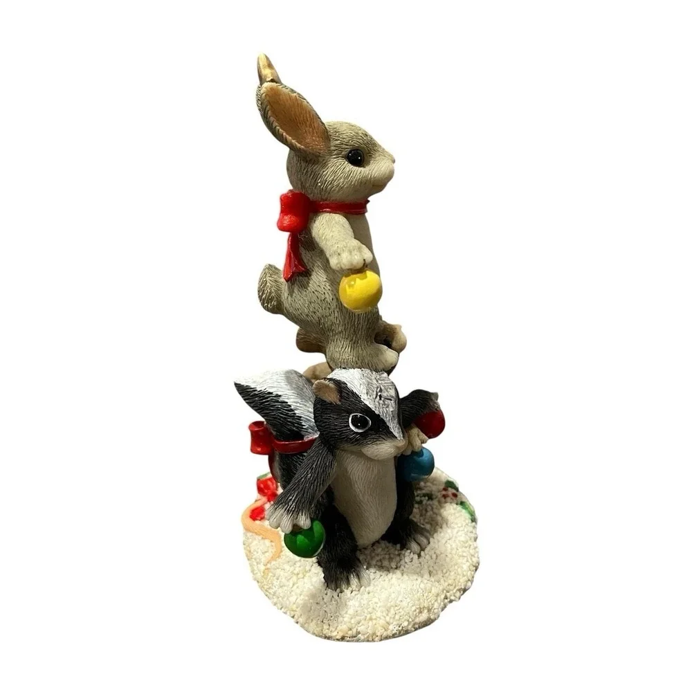 Charming Tails Figurine  Christmas Tree Trio Dean Griff #87/112 Special Edition
